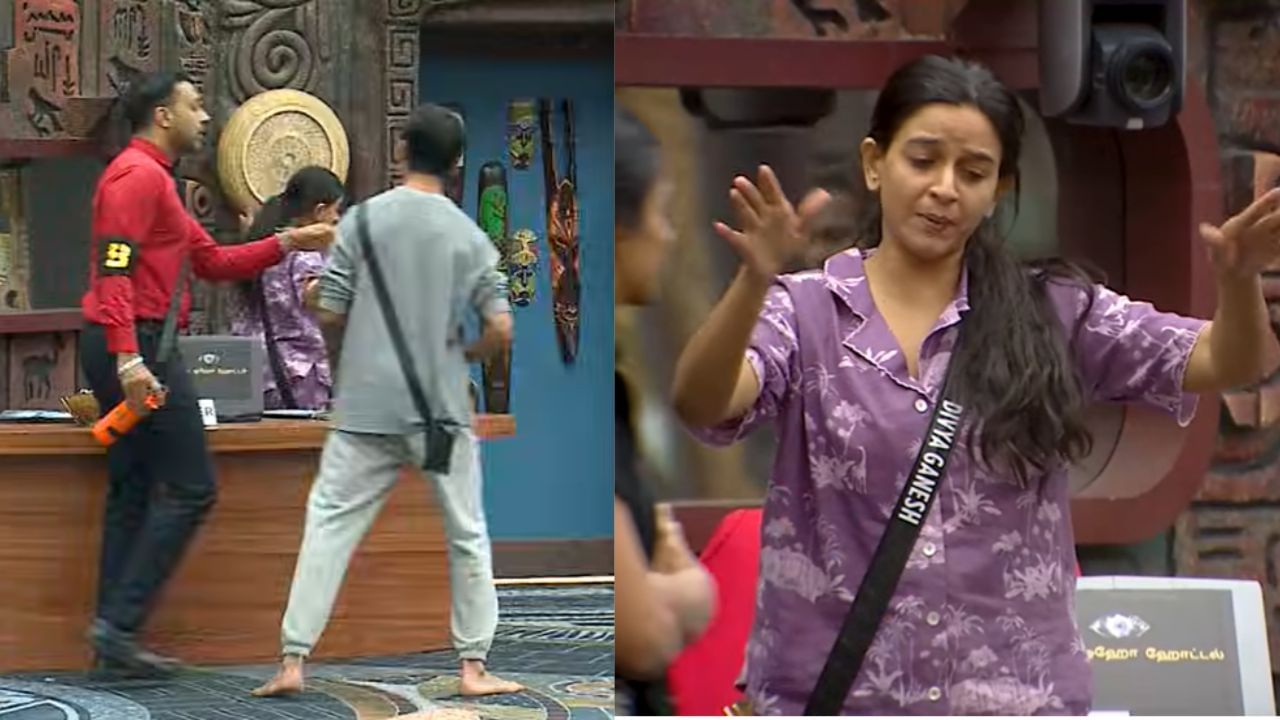 ஆடியன்ஸ்கு கோவம் வருது… பிக்பாஸில் திவ்யாவிடம் சண்டைக்கு நிக்கும் துஷார் – வைரலாகும் வீடியோ