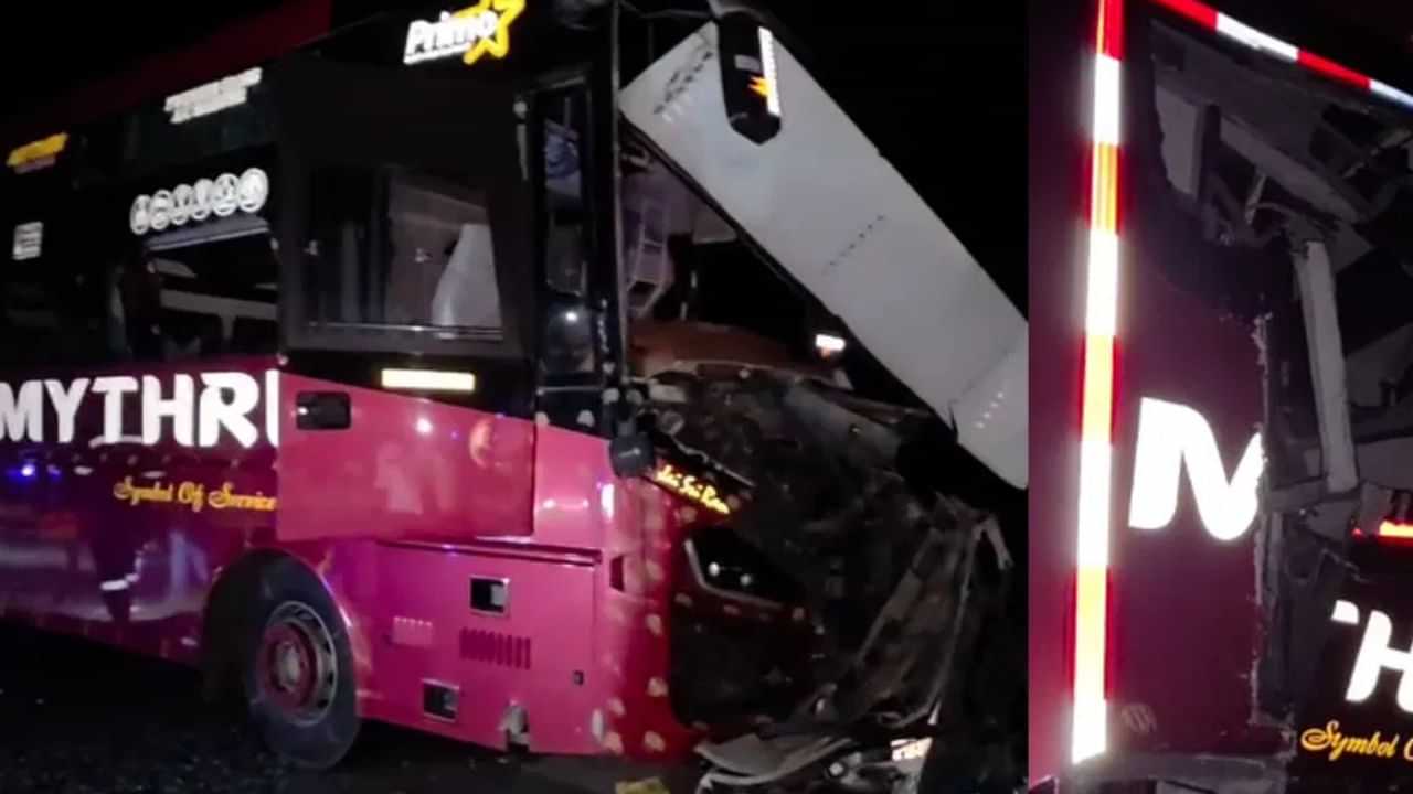 புதுச்சேரி வந்த தனியார் பேருந்து விபத்து - இருவர் பலி.. முழு விவரம்!