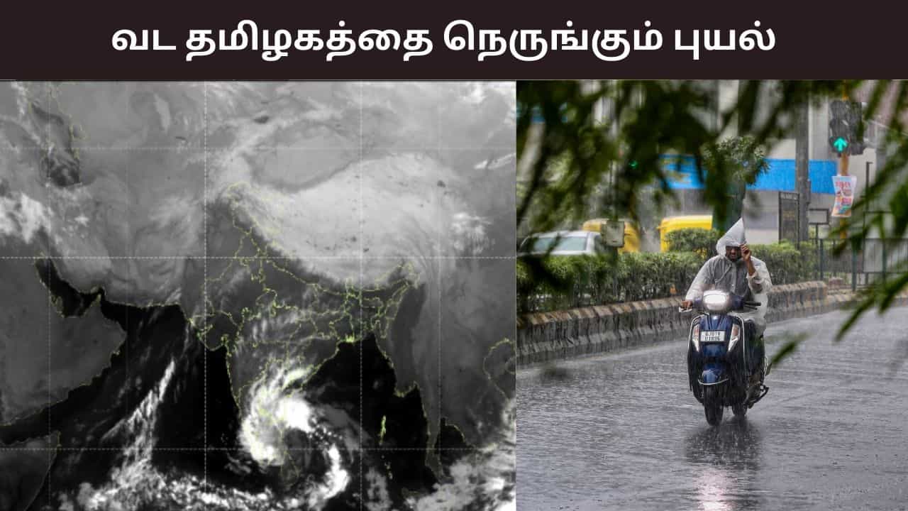 Ditwah Cyclone: தமிழகத்திற்கு 25 கி.மீ அருகே வரும் டிட்வா புயல்.. 90 கி.மீ வேகத்தில் காற்று வீசும் என எச்சரிக்கை Ditwah Cyclone: தமிழகத்திற்கு 25 கி.மீ அருகே வரும் டிட்வா புயல்.. 90 கி.மீ வேகத்தில் காற்று வீசும் என எச்சரிக்கை