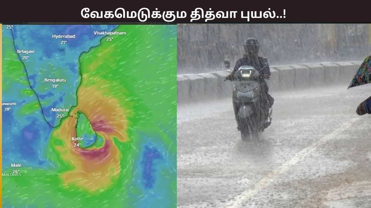 வேகமெடுக்கும் தித்வா புயல்... இந்த மாவட்டங்களில் கனமழைக்கு வாய்ப்பு - எச்சரிக்கும் வானிலை ஆய்வு மையம்