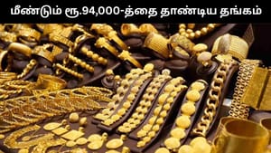 Gold Price : மீண்டும் ரூ.94,000-த்தை தாண்டிய தங்கம்.. சோகத்தில் நகை பிரியர்கள்!