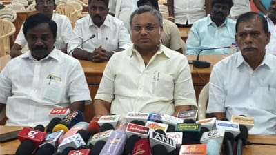 செங்கோட்டையனின் வரவால் பெரிய மாற்றம் இல்லை - கார்த்தி சிதம்பரம்!