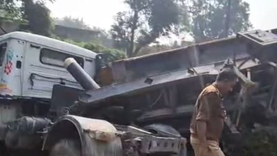 ஜல்லி லாரி மோதியதில் 4 பேர் பலி..!