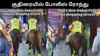 குதிரையில் Patrol சென்ற துபாய் போலீஸ் - வைரல் வீடியோ!...