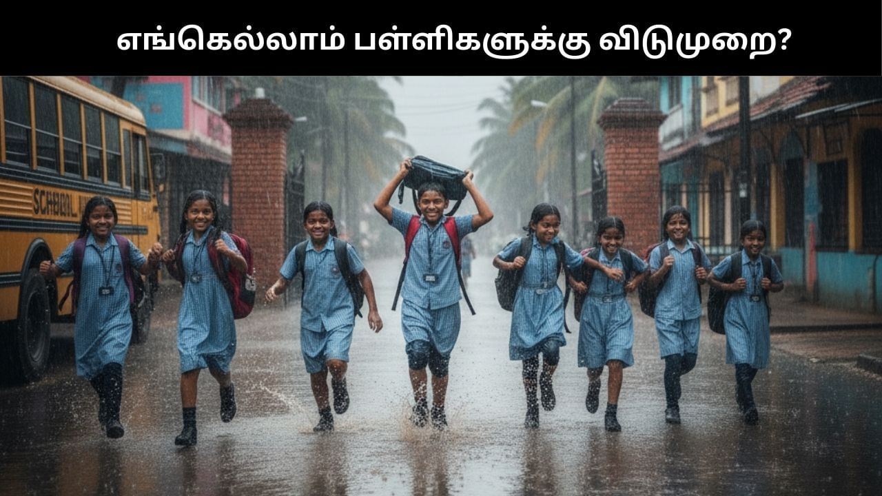 கனமழை எச்சரிக்கை: தமிழகத்தில் அடுத்தடுத்து இன்று பள்ளிகளுக்கு விடுமுறை அறிவிப்பு!