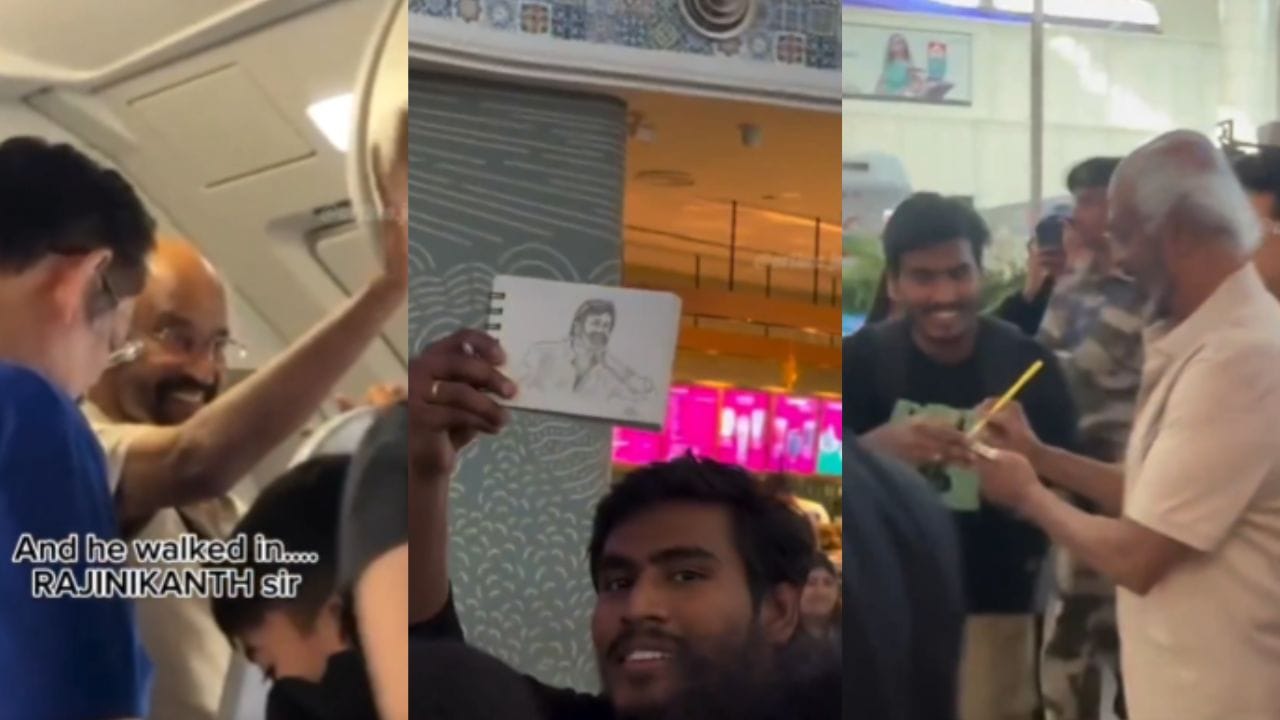 Rajinikanth: விமானத்தில் ரசிகர் செய்த விஷயம்… பாராட்டி ஆட்டோகிராஃப் போட்ட ரஜினிகாந்த்.. வைரலாகும் வீடியோ!