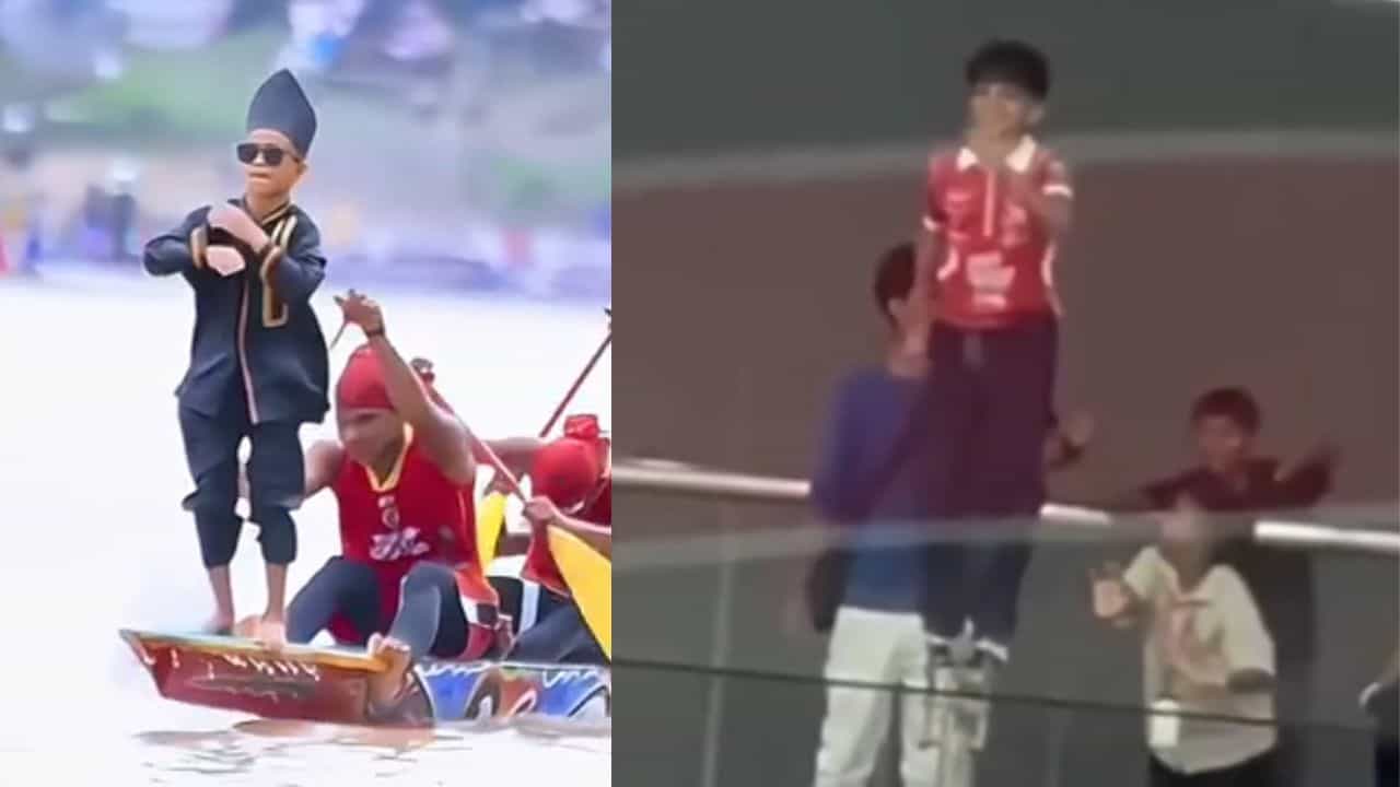 உலக புகழ்பெற்ற வைரல் டான்ஸை ஆடிய அஜித் மகன் ஆத்விக்... வைரலாகும் வீடியோ