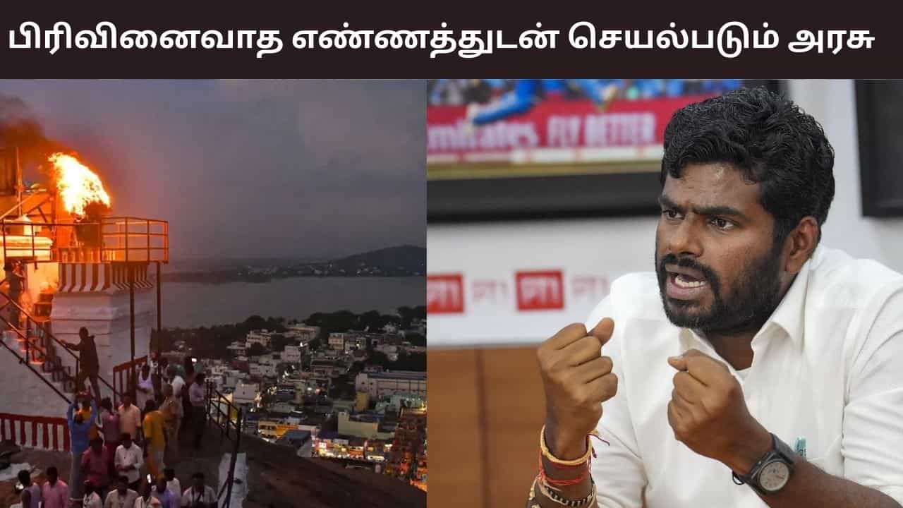 பிரிவினைவாத எண்ணத்துடன் செயல்படும் திமுக அரசு.. திருப்பரங்குன்ற விவகாரம் குறித்து அண்ணாமலை சாடல்..