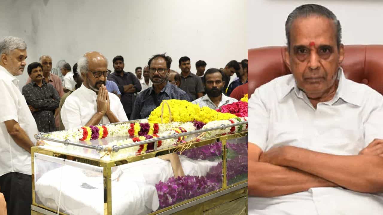 Rajinikanth: கஷ்ட காலங்களில் எனக்கு துணையாக இருந்தவர்.. தயாரிப்பாளர் ஏவிஎம் சரவணனின் உடலுக்கு அஞ்சலி செலுத்திய ரஜினிகாந்த்! Rajinikanth: கஷ்ட காலங்களில் எனக்கு துணையாக இருந்தவர்.. தயாரிப்பாளர் ஏவிஎம் சரவணனின் உடலுக்கு அஞ்சலி செலுத்திய ரஜினிகாந்த்!