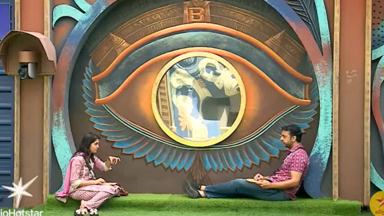 பிக்பாஸில் போட்டியாளர்கள் குறித்து புறணி பேசும் அமித், சாண்ட்ரா - வைரலாகும் வீடியோ பிக்பாஸில் போட்டியாளர்கள் குறித்து புறணி பேசும் அமித், சாண்ட்ரா - வைரலாகும் வீடியோ