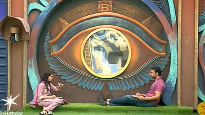 பிக்பாஸில் போட்டியாளர்கள் குறித்து புறணி பேசும் அமித், சாண்ட்ரா..