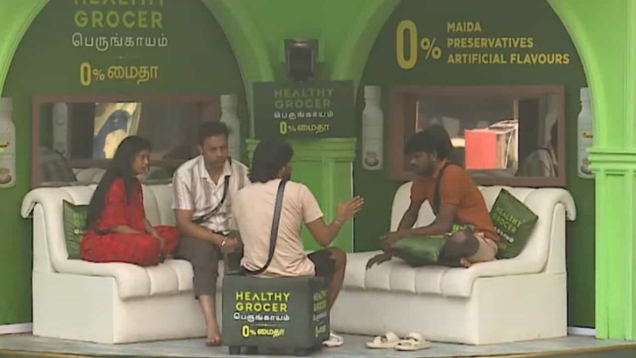 பிக்பாஸில் கம்ருதின் - பார்வதி இடையே வெடித்த சண்டை... வைரலாகும் வீடியோ