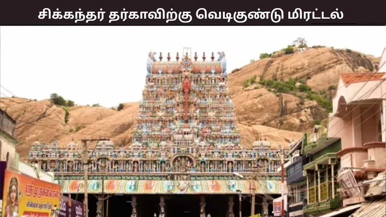 திருப்பரங்குன்றம் சிக்கந்தர் தர்காவிற்கு வெடிகுண்டு மிரட்டலால் பரபரப்பு திருப்பரங்குன்றம் சிக்கந்தர் தர்காவிற்கு வெடிகுண்டு மிரட்டலால் பரபரப்பு