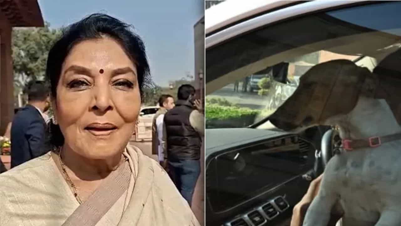 நாயுடன் நாடாளுமன்ற வளாகத்திற்கு வந்த காங்கிரஸ் எம்.பி ரேணுகா சவுத்ரி.. கொடுத்த விளக்கம் என்ன?