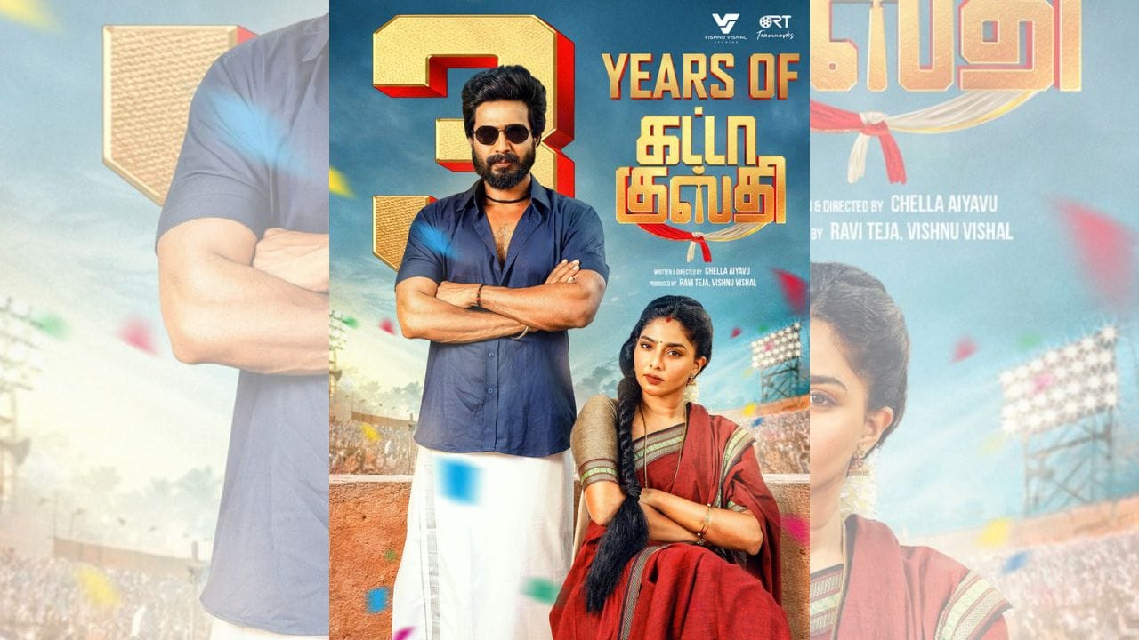 3 ஆண்டுகளை நிறைவு செய்த கட்டா குஸ்தி… 2-ம் பாகம் குறித்து அப்டேட் கொடுத்த விஷ்ணு விஷால்