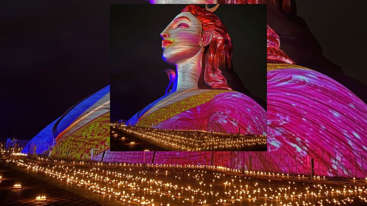 தியானலிங்கம், லிங்க பைரவி, சூர்யகுண்ட மண்டபம் மற்றும் ஆதியோகி வளாகங்களில் ஆயிரக்கணக்கான விளக்குகள் ஏற்றப்பட்டன.