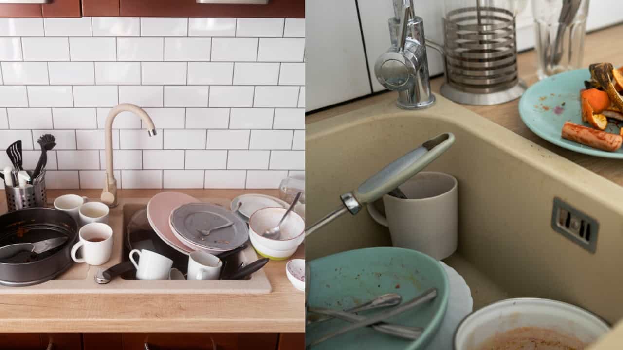 Kitchen Tips: இரவு முழுவதும் பாத்திரங்களை சிங்க்கில் விட்டுவிடுகிறீர்களா? இது இவ்வளவு பிரச்சனையை தரும்! Kitchen Tips: இரவு முழுவதும் பாத்திரங்களை சிங்க்கில் விட்டுவிடுகிறீர்களா? இது இவ்வளவு பிரச்சனையை தரும்!