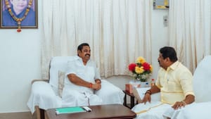 Nainar Nagendran: தொகுதி பங்கீடா? எடப்பாடி பழனிசாமியுடன் சந்திப்பு ஏன்? நயினார் நாகேந்திரன் விளக்கம்! Nainar Nagendran: தொகுதி பங்கீடா? எடப்பாடி பழனிசாமியுடன் சந்திப்பு ஏன்? நயினார் நாகேந்திரன் விளக்கம்!