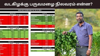 சென்னையில் 6% குறைவாக பதிவான வடகிழக்கு பருவமழை.. எங்கே அதிகம் தெரியுமா? – வெதர்மேன் டேட்டா..