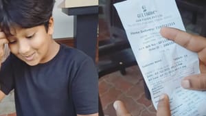 NRI சிறுவனை அதிர்ச்சியில் ஆழ்த்திய சென்னை உணவக பில்.. இணையத்தில் வைரலாகும் வீடியோ..