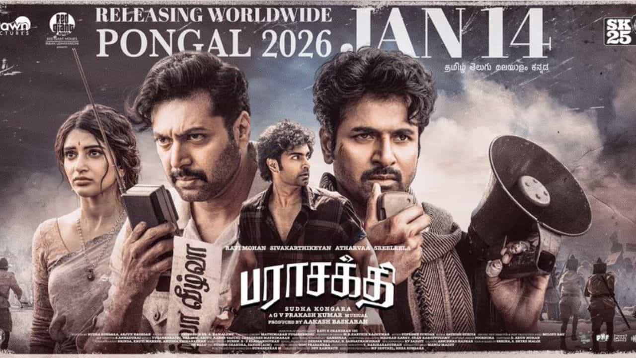 விறுவிறுப்பாக விற்பனையாகும் பராசக்தி படத்தின் வெளியீட்டு உரிமை - படக்குழு வெளியிட்ட அப்டேட் விறுவிறுப்பாக விற்பனையாகும் பராசக்தி படத்தின் வெளியீட்டு உரிமை - படக்குழு வெளியிட்ட அப்டேட்