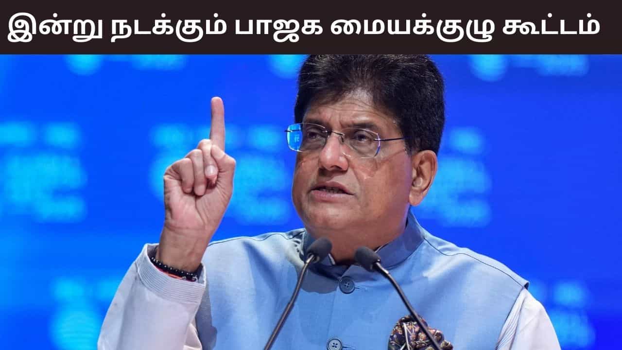 தேர்தல் பொறுப்பாளர் பியூஷ் கோயல் தலைமையில் பாஜக மையக்குழு கூட்டம்.. ஆலோசிக்கப்படும் முக்கிய விஷயங்கள் என்ன?