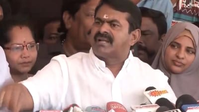 பெரியாரு மண்ணா? காலையிலே வெறி ஏத்தாதீங்க - சீமான் ஆவேசம்