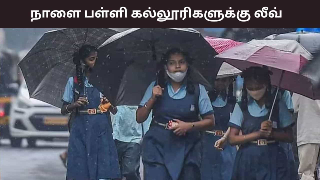 இடைவிடாமல் பெய்யும் மழை.. 4 மாவட்டங்களில் நாளை பள்ளி கல்லூரிகளுக்கு விடுமுறை..