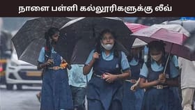 இடைவிடாமல் பெய்யும் மழை.. 4 மாவட்டங்களில் நாளை பள்ளி கல்லூரிகளுக்கு விடுமுறை.....