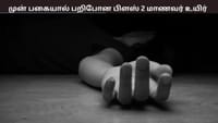 பிளஸ் 2 மாணவரை தாக்கிய பிளஸ் 1 மாணவர்: பரிதாப மரணம்...