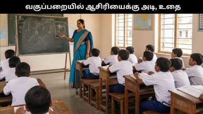 ஆசிரியைக்கு அடி, உதை.. முன்னாள் மாணவர் வெறிச்செயல்!