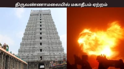 திருவண்ணாமலையில் ஏற்றப்பட்ட மகாதீபம் - பக்தர்கள் தரிசனம்