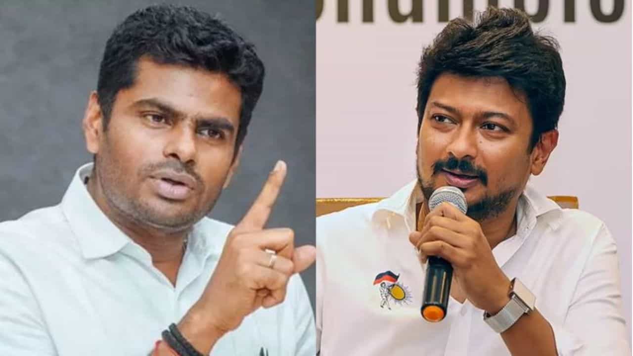 உதயநிதி ஸ்டாலின் மீது வழக்குப் பதிவு செய்ய வேண்டும்...அண்ணாமலை ஆவேசம்! உதயநிதி ஸ்டாலின் மீது வழக்குப் பதிவு செய்ய வேண்டும்...அண்ணாமலை ஆவேசம்!