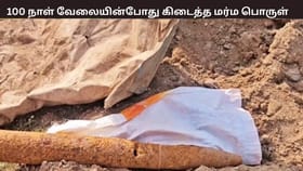 100 நாள் வேலையின்போது கிடைத்த மர்மப் பொருள்: பீரங்கி குண்டா? – மக்கள் அதிர்ச்சி...