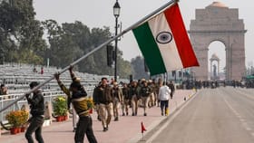 குடியரசு தின அணிவகுப்பு.. ஐரோப்பிய ஒன்றிய படைப்பிரிவு பங்கேற்பு.....