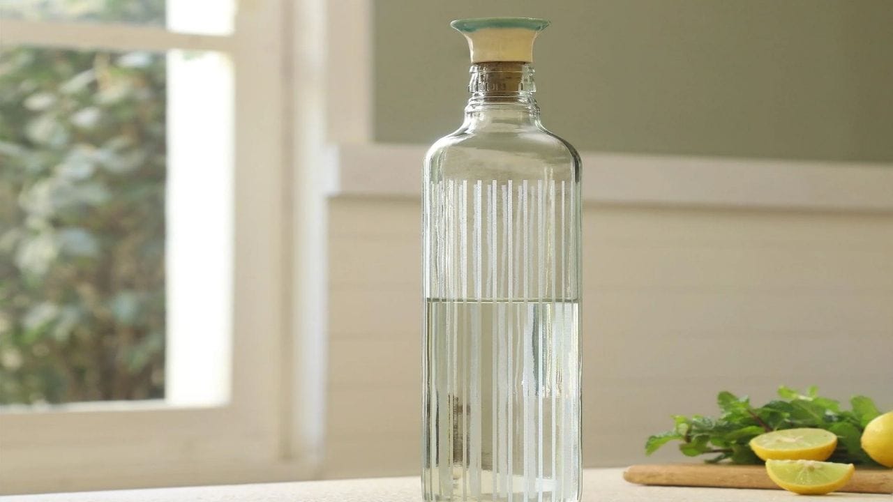 கண்ணாடி பாட்டில்கள் நன்மைகள், தீமைகள்: கண்ணாடி ரசாயன பாசம் இல்லாத வகையாகும், எந்த வேதியியல் தன்மை நீர் தரத்திலும் மாற்றம் கொண்டுவராது. இது உயிரணு எதிர்ப்பு நடவடிக்கைக்கு பாதிப்பு காட்டாது, நீரை தணிக்கவே அல்லது கலப்படம் செய்யாது. சில ஆய்வுகள் கூறுவது, கண்ணாடி பாட்டில்களை மூடுவதற்கு பயன்படுத்தப்படும் பிளாஸ்டிக் மூடிகளால் கண்ணுக்கு தெரியாத மைக்ரோபிளாஸ்டிக் அணுக்கள் நீரில் கலக்கக்கூடும் என்றும் அது சுகாதாரத்திற்கான கேள்வியை எழுப்புகிறது.