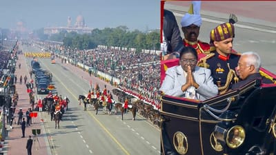 டெல்லி கடமை பாதையில் தேசிய கொடியை ஏற்றிய குடியரசு தலைவர்..