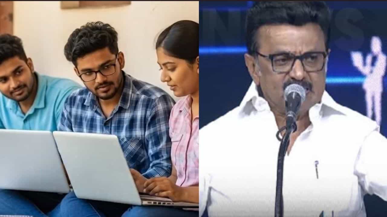 ஏஐ ஒருபோதும் மனிதனுக்கு மாற்று இல்லை... லேப்டாப் வழங்கும் திட்டத்தை துவங்கி வைத்து பேச்சு ஏஐ ஒருபோதும் மனிதனுக்கு மாற்று இல்லை... லேப்டாப் வழங்கும் திட்டத்தை துவங்கி வைத்து பேச்சு