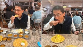 இந்தியர் போல கையால் பிரியாணி சாப்பிட்ட ஜப்பான் தூதர்…சுவை இன்னும் அதிகமாக இருப்பதாக நெகிழ்ச்சி!...
