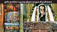 ஒரே நாளில் ஐந்து நிறங்களில் மாறும் சிவலிங்கம் - எங்கே இருக்கிறது?...
