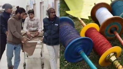 மாஞ்சா நூலால் பாதிரியாருக்கு கழுத்தில் 10 தையல்!