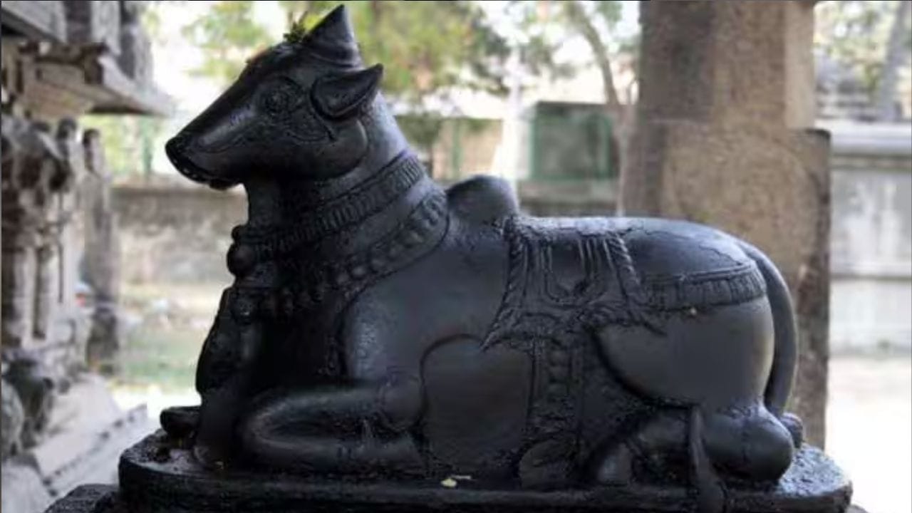 கருவறைக்குள் சிவனை தரிசிப்பதற்கு முன், நந்தியை பார்த்து நின்று மனதை சாந்தப்படுத்தி, ஒருமைப்பாட்டை அடைய வேண்டும் என்பதே இதன் ஆன்மீக பொருள். நந்தி பொறுமை, உறுதி, ஒருமை என்பவற்றின் அடையாளம். அவரை தரிசிப்பது மனதை சுத்தப்படுத்தி, இறைவனை தரிசிக்கத் தயாராக்குகிறது என்பதே இந்த பழக்கத்தின் ஸ்தூலமான பொருள்.