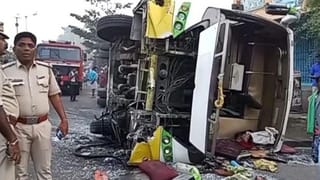 புதுச்சேரி அருகே ஆம்னி பேருந்து கவிழ்ந்து விபத்து…பொங்கலுக்கு ஊருக்கு சென்ற 10 பயணிகள் காயம்!