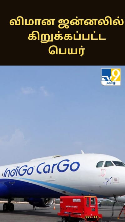 இண்டிகோ விமான ஜன்னலில் கிறுக்கப்பட்ட பெயர் - வெளியான போட்டோவால் அதிர்ச்சி