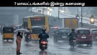 7 மாவட்டங்களில் இன்று கனமழை கொட்டித்தீர்க்கும்...