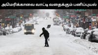 அமெரிக்காவில் கடும் பனிப்புயல் - 13,000 விமானங்கள் ரத்து!...