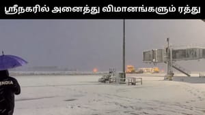 ஸ்ரீநகர் விமான நிலையத்தின் அனைத்து விமானங்களும் ரத்து.. கடும் பனிப்பொழிவால் நடவடிக்கை! ஸ்ரீநகர் விமான நிலையத்தின் அனைத்து விமானங்களும் ரத்து.. கடும் பனிப்பொழிவால் நடவடிக்கை!