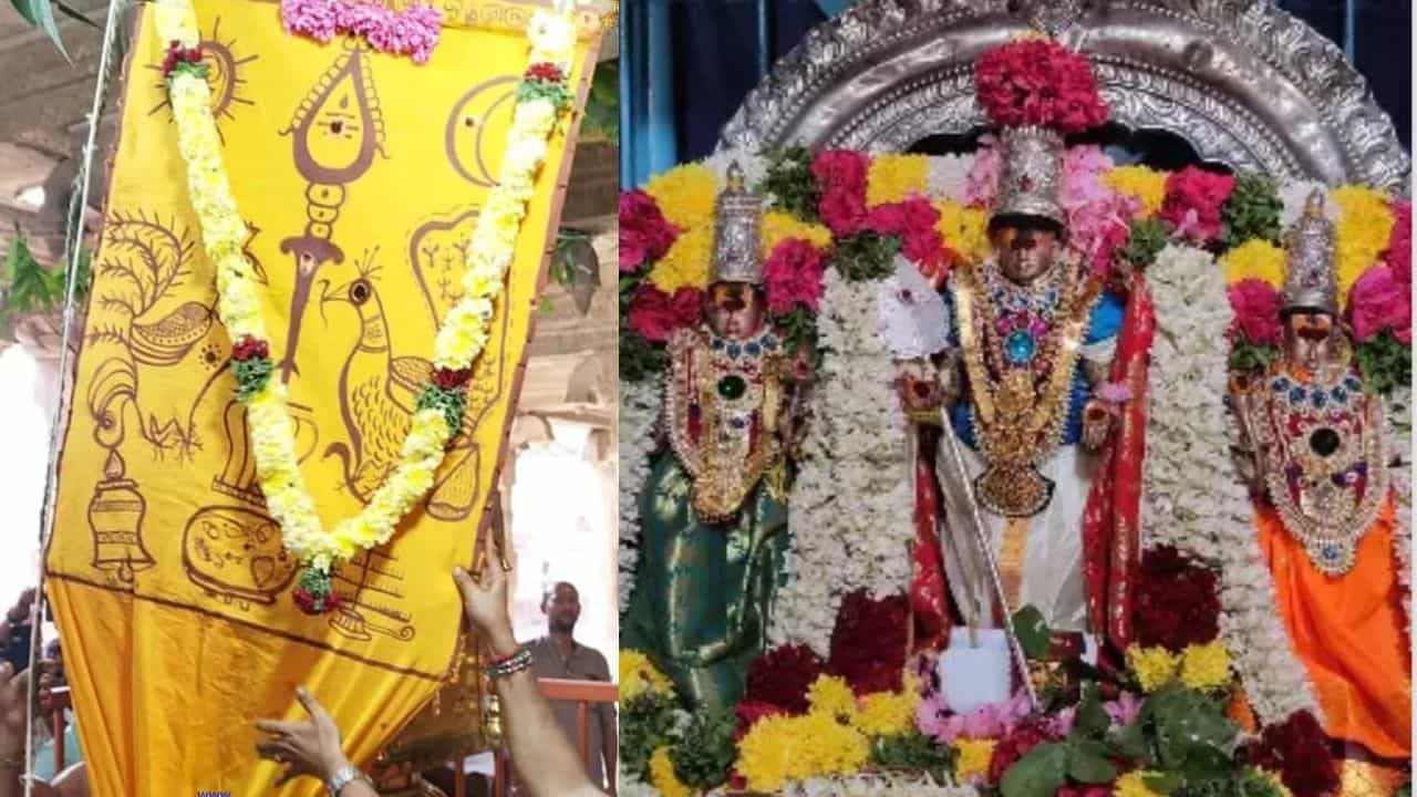 பழனி தண்டாயுதபாணி கோயிலில் தைப்பூச கொடியேற்றம்...விண்ணை முட்டிய அரோகரோ கோஷம்!