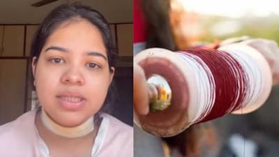 பைக்கில் சென்ற பெண்ணுக்கு கழுத்தில் திடீர் வெட்டு காயம்!