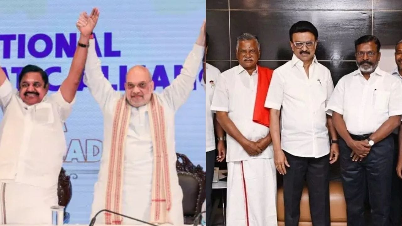 அதிமுக கூட்டணியில் பாரதிய ஜனதா கட்சி, தமிழ் மாநில காங்கிரஸ், அன்புமணி தலைமையிலான பாட்டாளி மக்கள் கட்சி உள்ளிட்ட கட்சிகள் இடம் பெற்றுள்ளன. திமுக கூட்டணியை எடுத்துக்கொண்டால், 2021 சட்டமன்றத் தேர்தலில் இருந்த அதே கூட்டணி தற்போது தொடர்கிறது; எந்தவித விரிசலும் இல்லாமல் உள்ளது. கூடுதலாக மக்கள் நீதி மையம் மற்றும் தேமுதிகவும் கைகோர்த்துள்ளன.